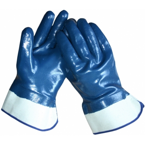 Handschoen NBR canvas kap - Blauw 10.248